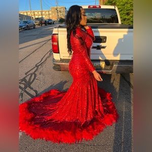 All Red Prom Dress ! Trying to get it gone !